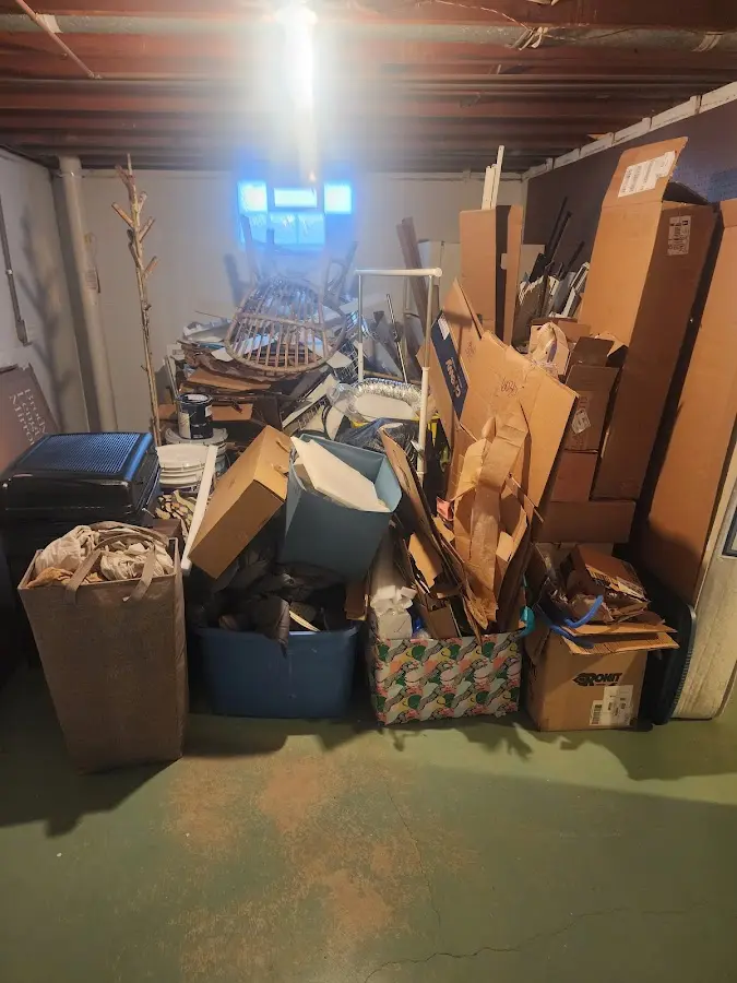 Roll-off dumpster container at job site for 6 Yard Dumpster Rental in Nashville